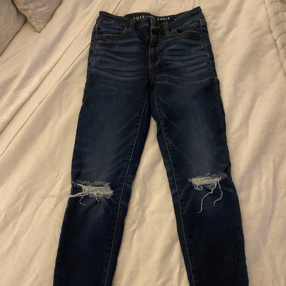 Dark American Eagle Skinny Jeans